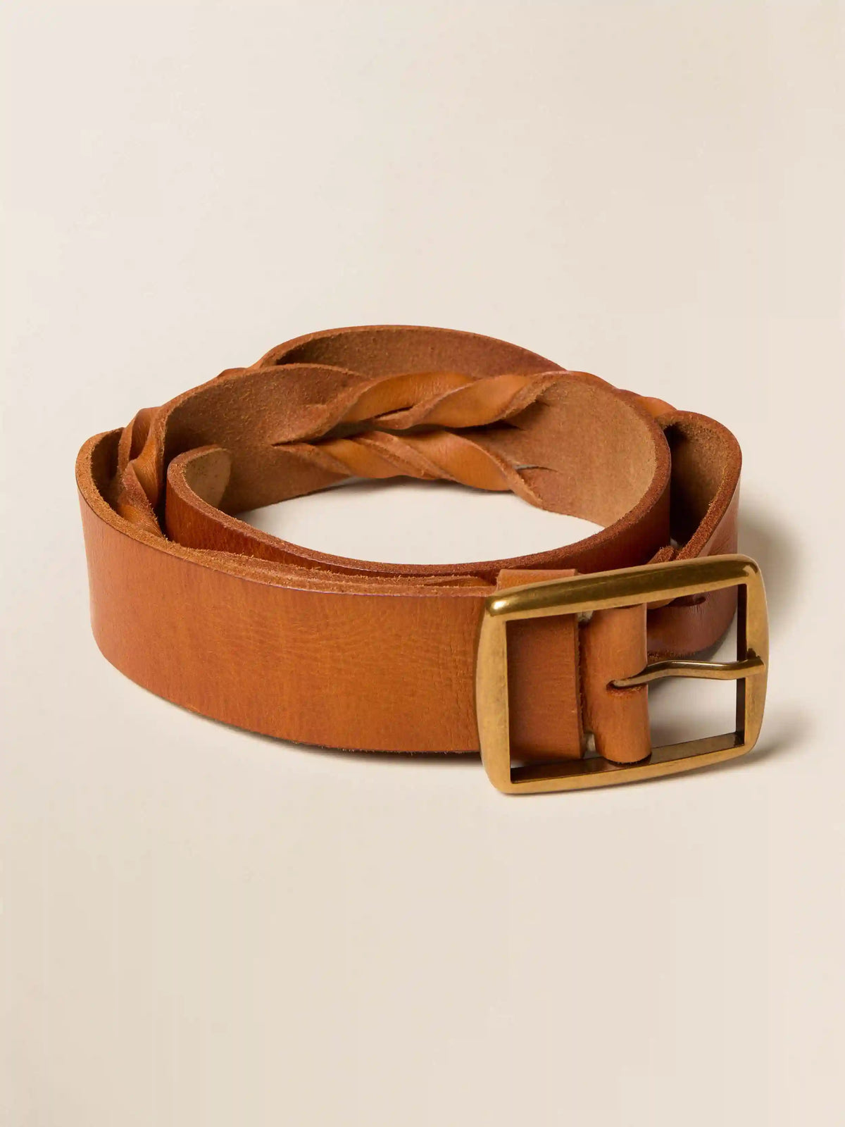 Women's Mix Braided Belt - Maple Brown