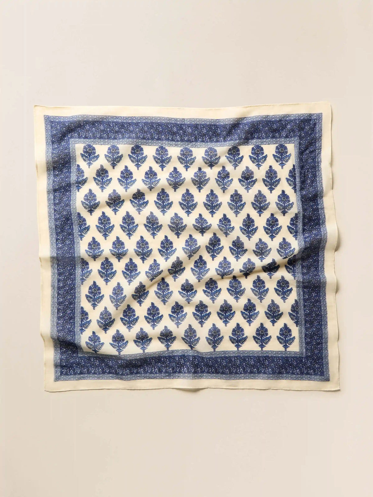 Antique Bouquet Bandana - Navy Multi