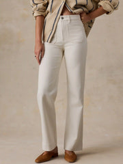 Stretch Terry Patch Pocket Pant - Egret