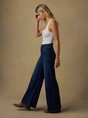 Saturday Denim Wide Leg - Dark Sea Wash