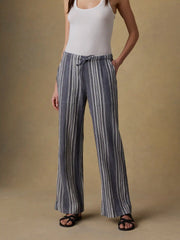 Laidback Gauze Pant - Sea Breeze Stripe