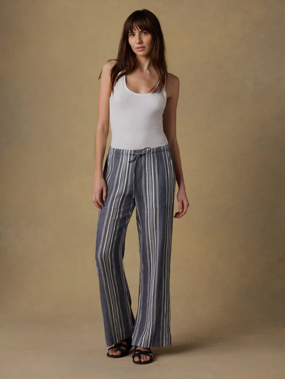 Laidback Gauze Pant - Sea Breeze Stripe