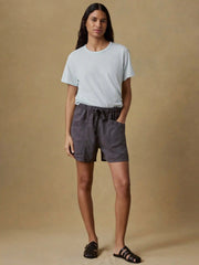Topanga Drape Short - Washed Black