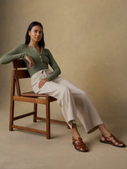 Topanga Drape Ankle Pant - Wheaten
