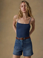 Stretch Terry Patch Pocket Short - Riverton