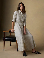 Catalina Shirtdress - Ocean Mist Stripe