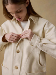 Sunwashed Canvas Chore Jacket - Sea Salt