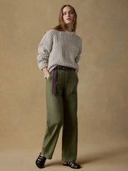 Heirloom Cotton Rollneck Sweater - Cream