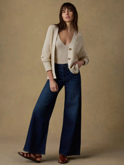 Miramar Linen Relaxed Cardigan - Summer Sand