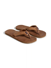 Faherty X Reef Draftsmen Flip Flop - Dark Brown