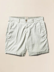 Tradewinds Linen Blend Short - Rain Cloud