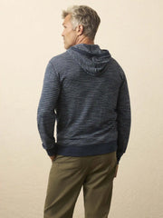 Sunwashed Organic Hoodie - Navy Stream Stripe
