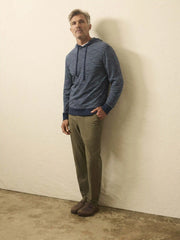 Sunwashed Organic Hoodie - Navy Stream Stripe