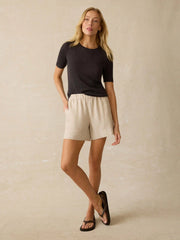 Laguna Linen Bayview Short - Flax