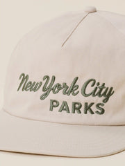 Faherty x Parks Project NYC Parks Pinch Front Twill Hat - Khaki