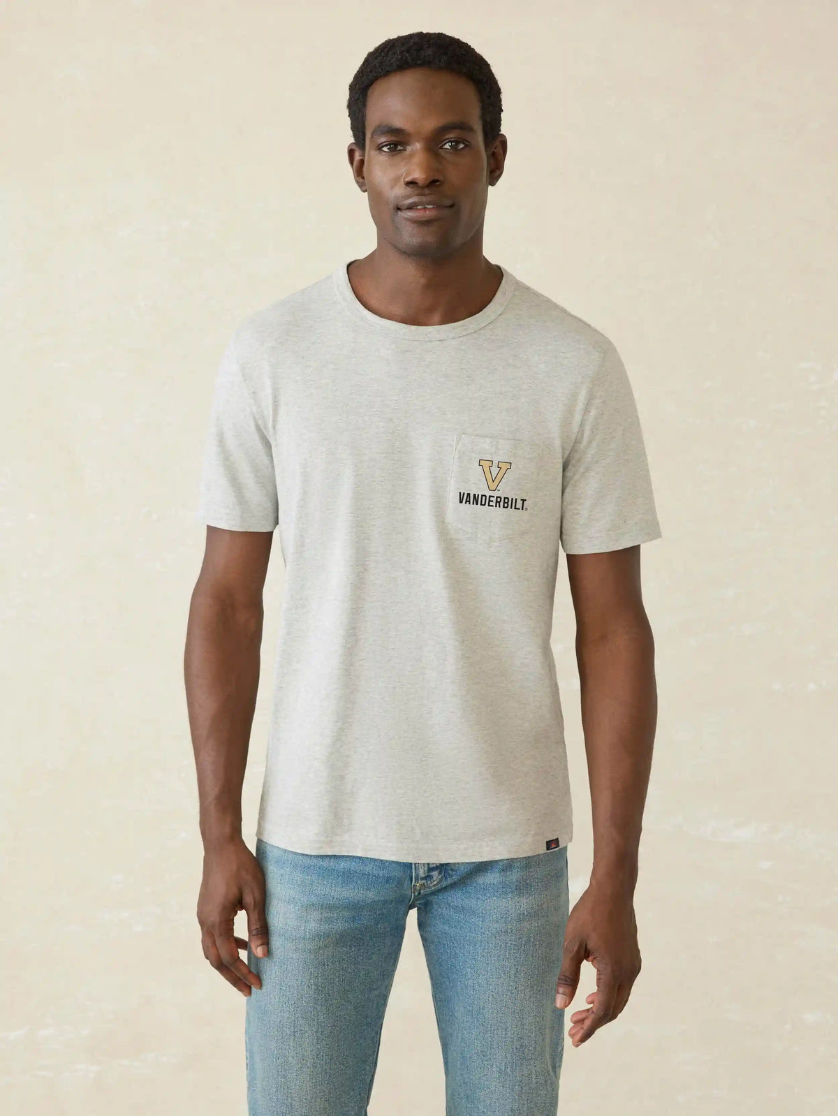 Vanderbilt University Sunwashed Regenerative Pocket Tee - Granite Heather