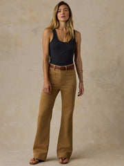 Stretch Terry Patch Pocket Pant - Elk Brown