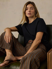 Twill Tide Slim Straight Pant - Maple Cove Stripe
