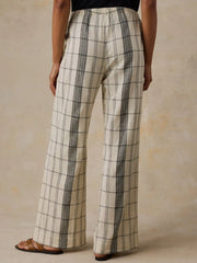 Textured Cotton Laidback Pant - Salt Stone