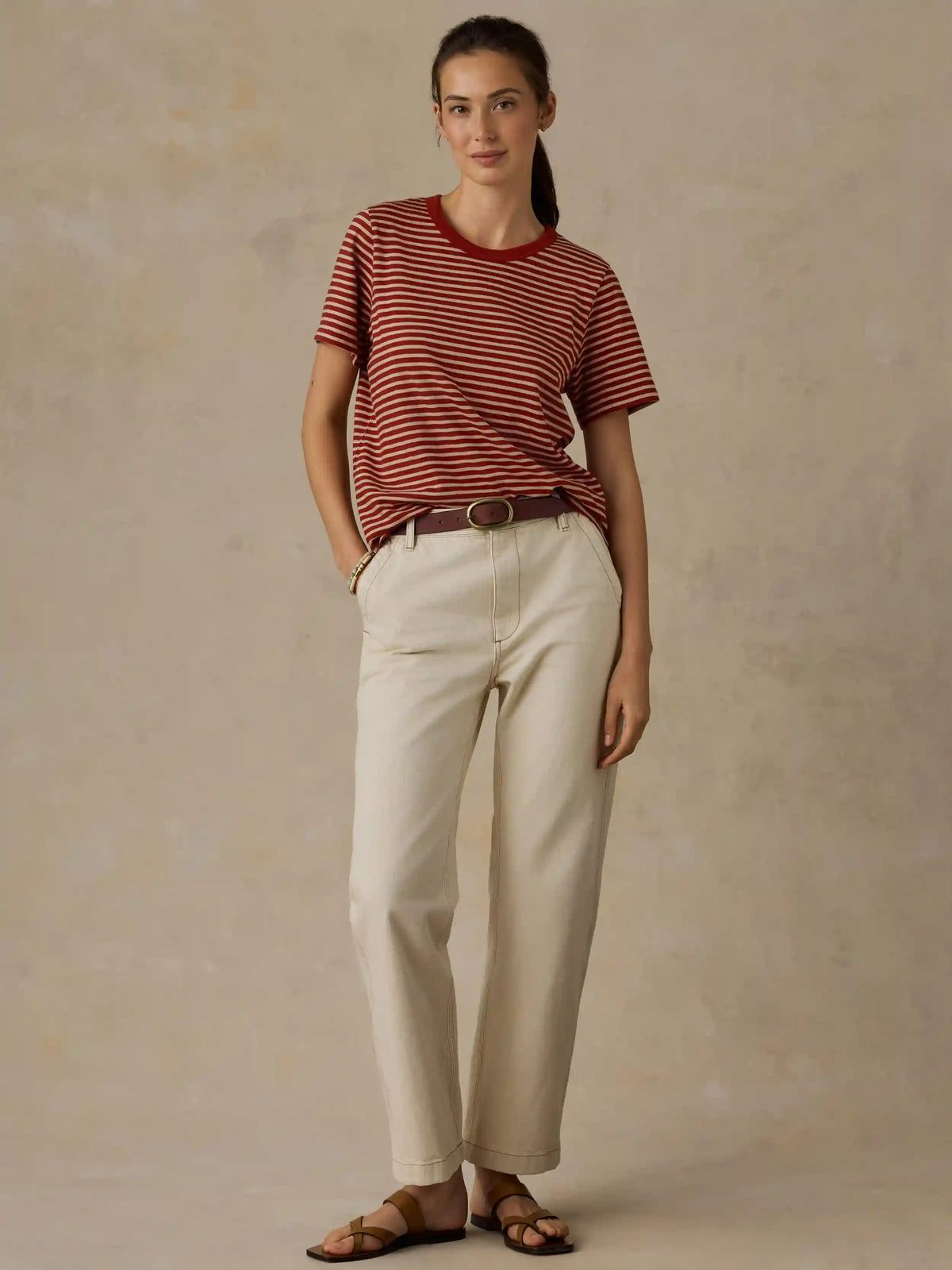 Driftwood Denim Pant - Almond Milk