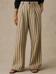 Summit Pleated Pant - Treeline Stripe