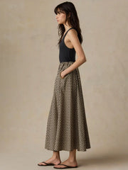 Coastal Poplin Nera Skirt - Bloom Trail Floral