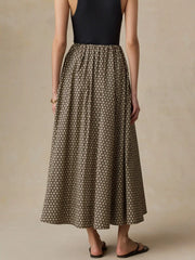 Coastal Poplin Nera Skirt - Bloom Trail Floral