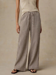 Dune Cotton Gauze Laidback Pant - Mocha Mist