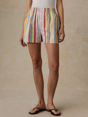 Coastal Poplin Boxer Short - Sunset Parade