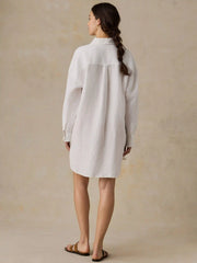 Laguna Linen Kova Shirtdress - White