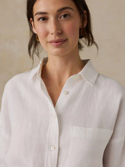 Laguna Linen Kova Shirtdress - White