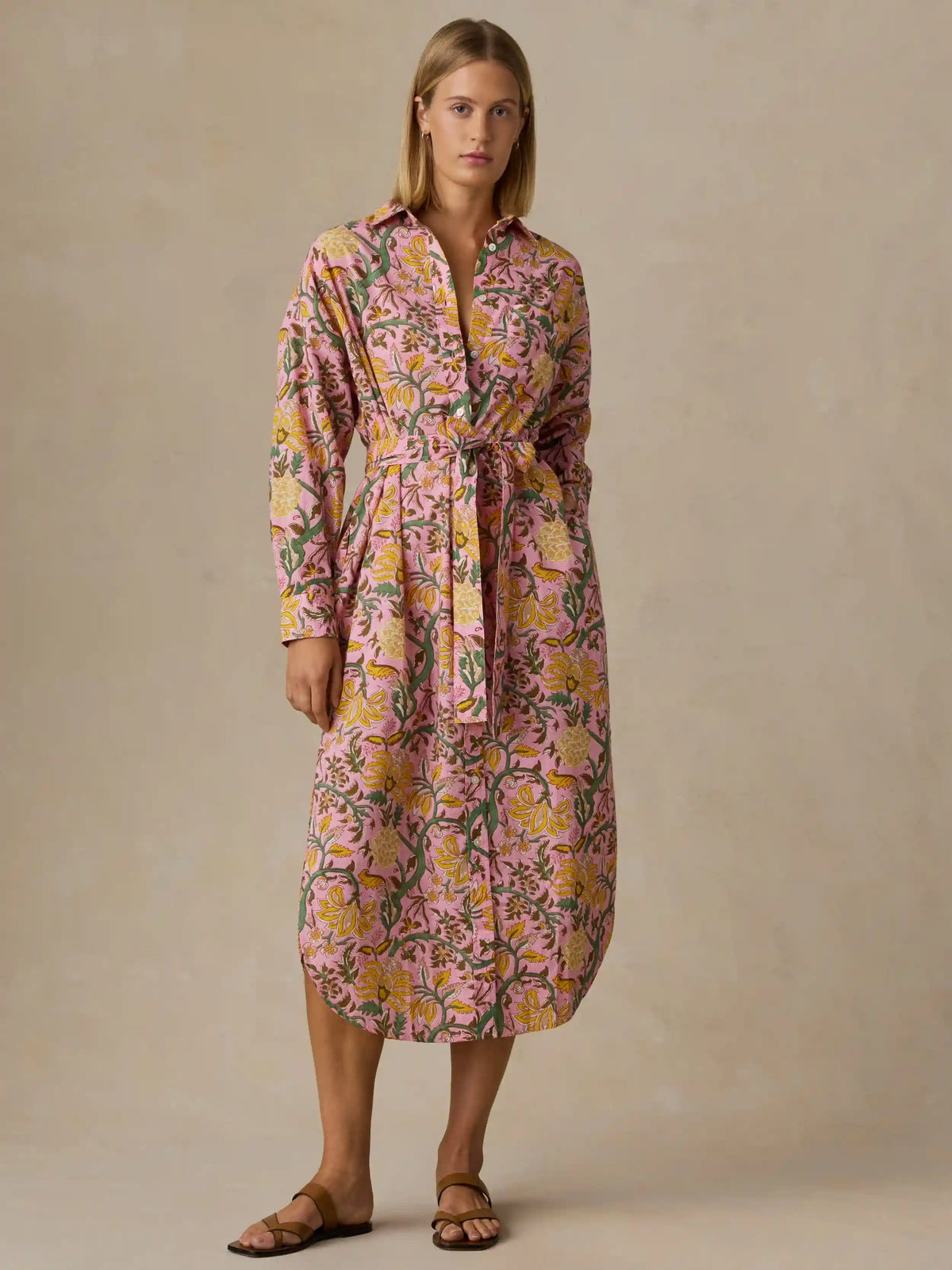 Voile Rio Shirtdress - Blossom Serenade