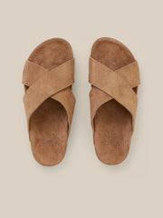 Women's Low Tide Suede Slide - Tan