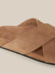 Women's Low Tide Suede Slide - Tan