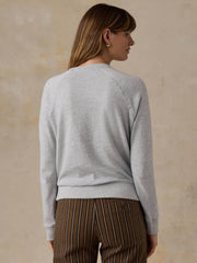 Faherty x Parks Project National Parks Sunwashed Organic Crewneck - Light Grey Heather