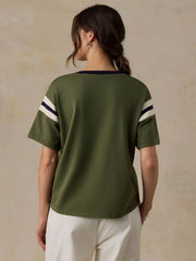 Sport Jersey Throwback Tee - Clover Varsity
