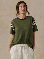 Sport Jersey Throwback Tee - Clover Varsity