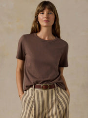 Sunwashed Regenerative Tee - Alpine Brown