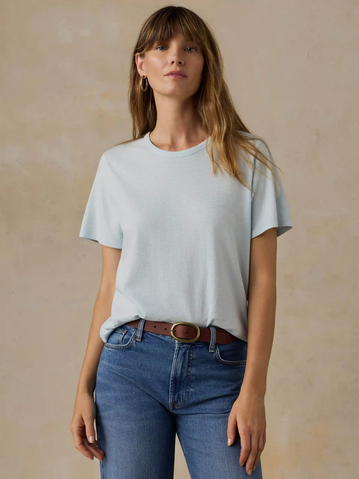 Sunwashed Regenerative Tee - Sky