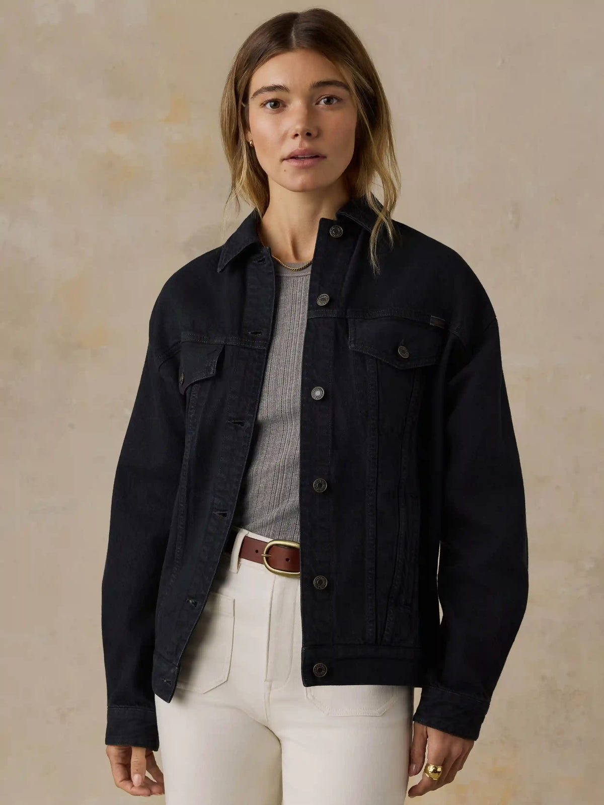 Driftwood Denim Jacket - Washed Black