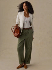 Inlet Knit Blazer - Light Oatmeal Melange