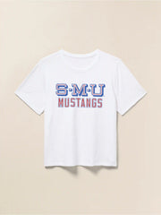 Southern Methodist University Sunwashed Regenerative Tee - White
