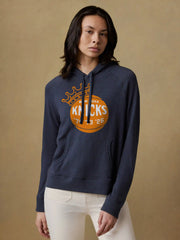 NY Knicks Sunwashed Organic Hoodie - Navy Blazer