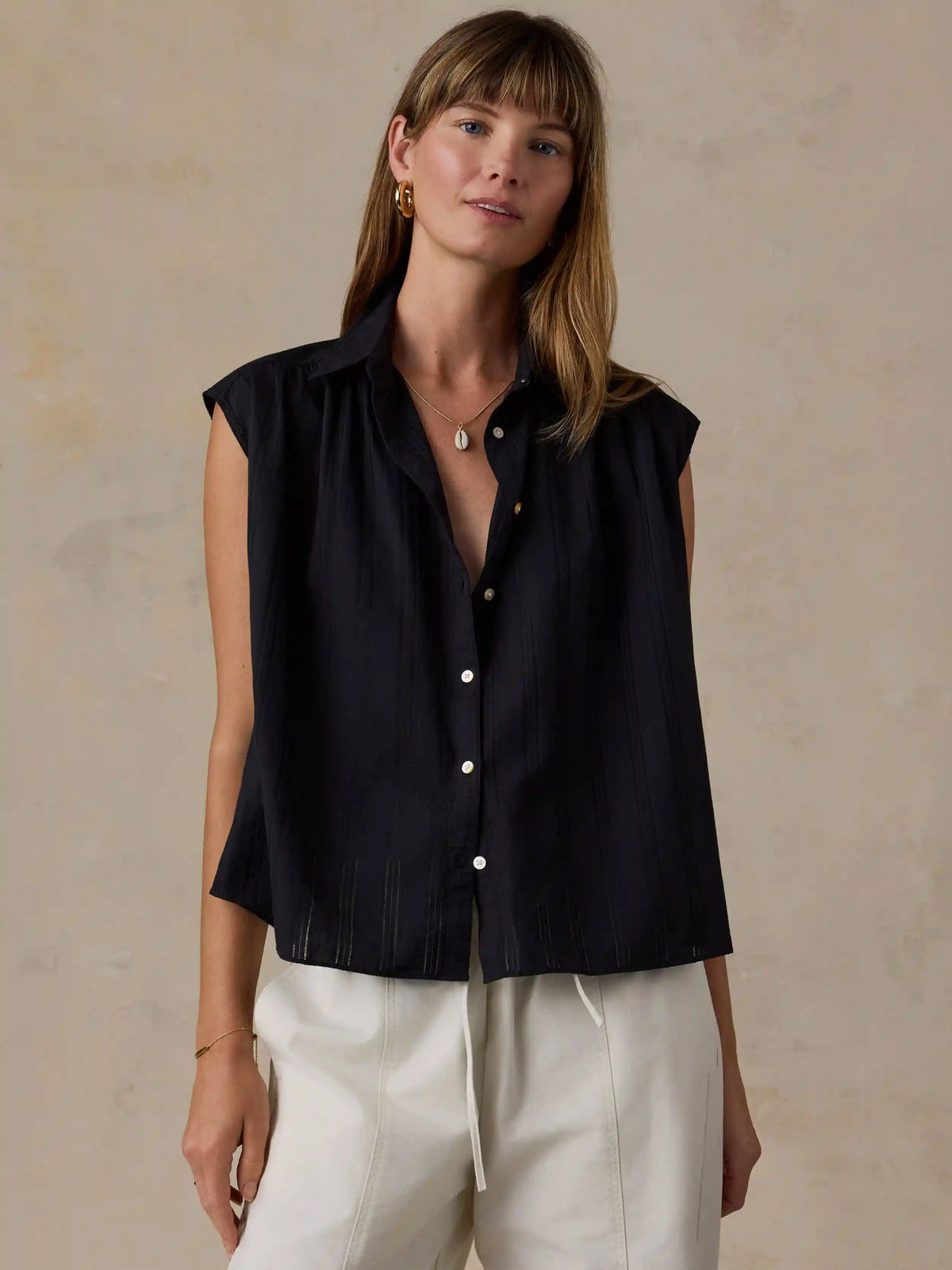 Heirloom Dobby Lucia Top - Black