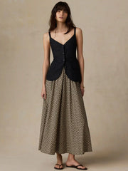Sun Strider Linen Milo Vest - Black
