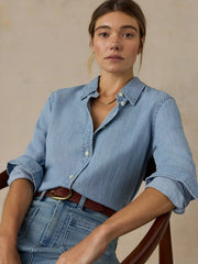 Tried & True Chambray Shirt - Mid Wash