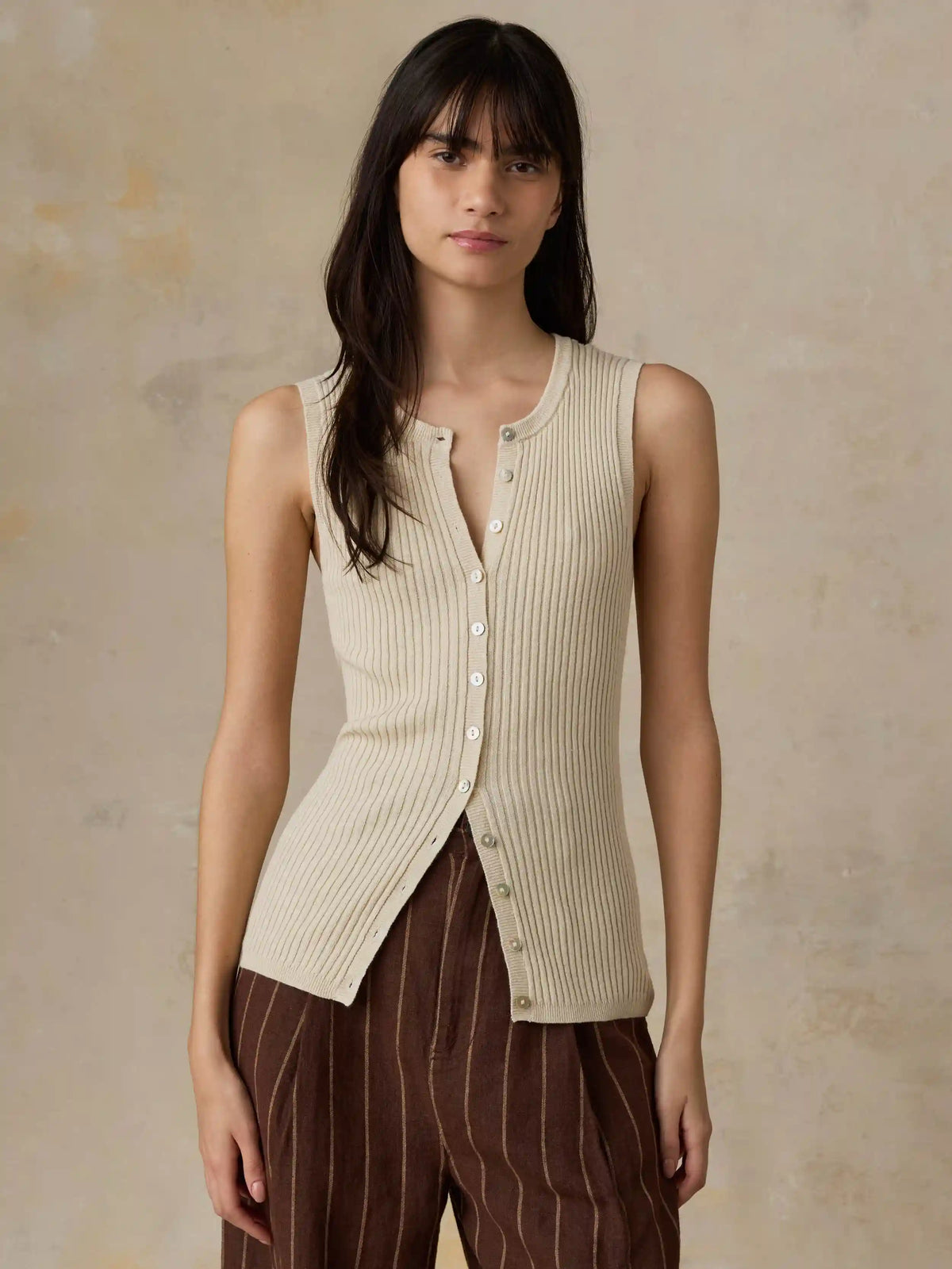 Miramar Linen Cami Cardigan - Summer Sand