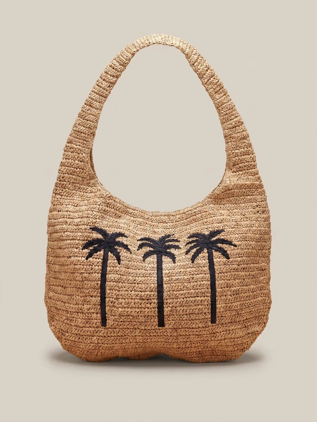 Straw Palm Beach Tote - Toasted Natural